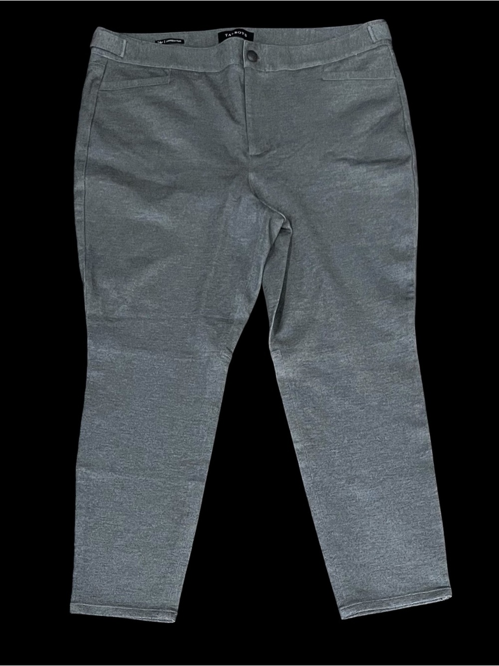 Women’s Sz 14p Talbots Gray Straight Geometric Dress Pants.